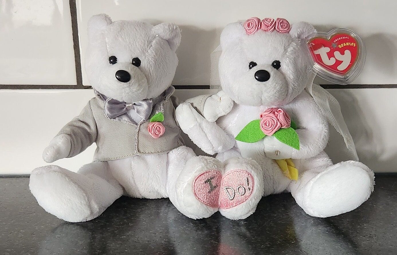 Ty beanie babies wedding bears - Etsy 日本