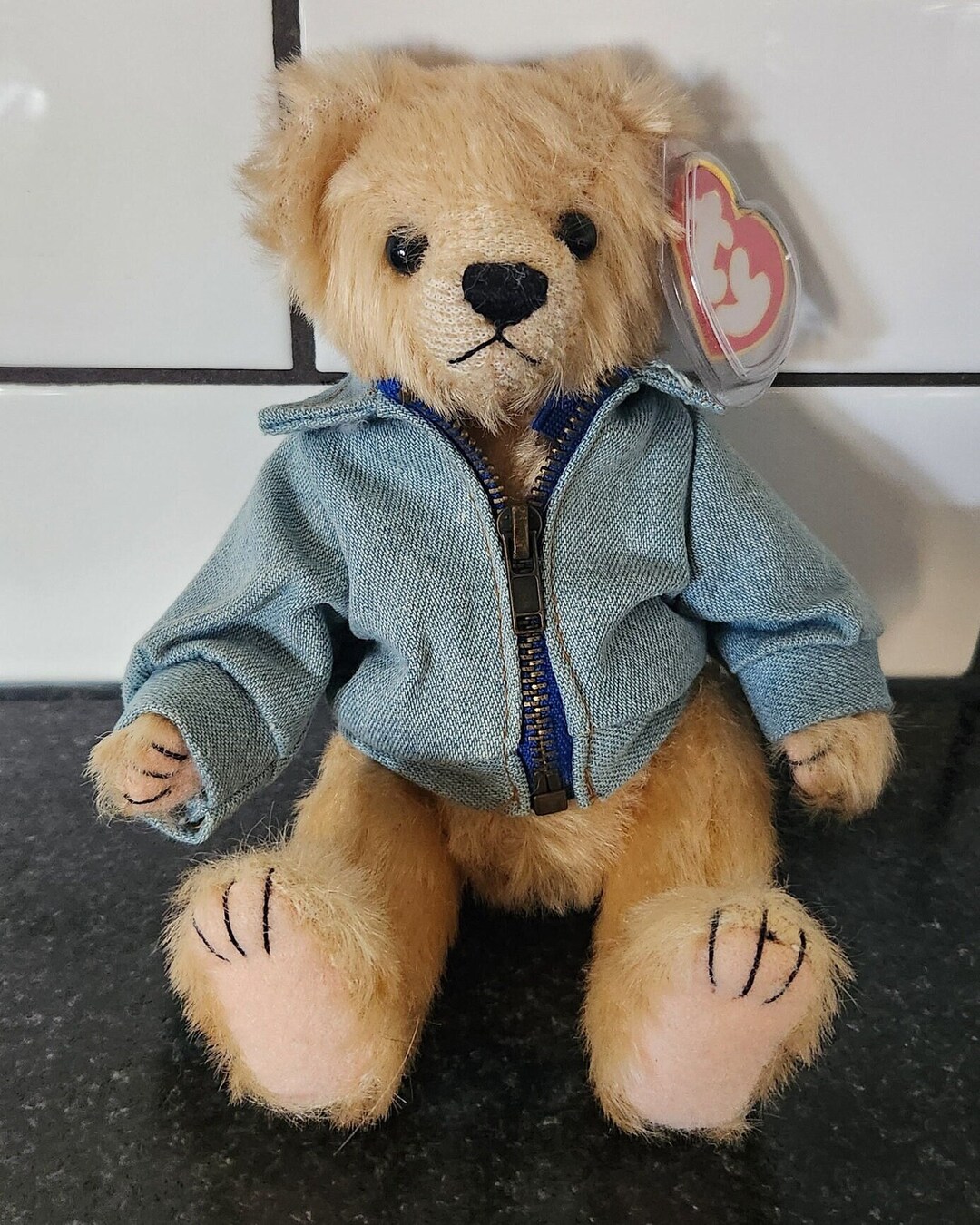 （有）たかひろ TENDERLOIN T−BEAR JKT Ty Attic Treasures Logan Bear: Canadian Flag Jean Jacket (8 Inch