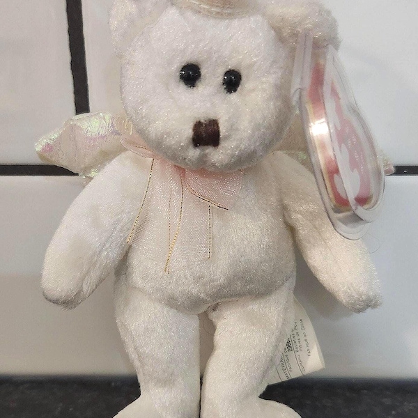 Ty Jingle Beanie “Halo” the Angel Bear with Halo & Wings - Christmas Ornament