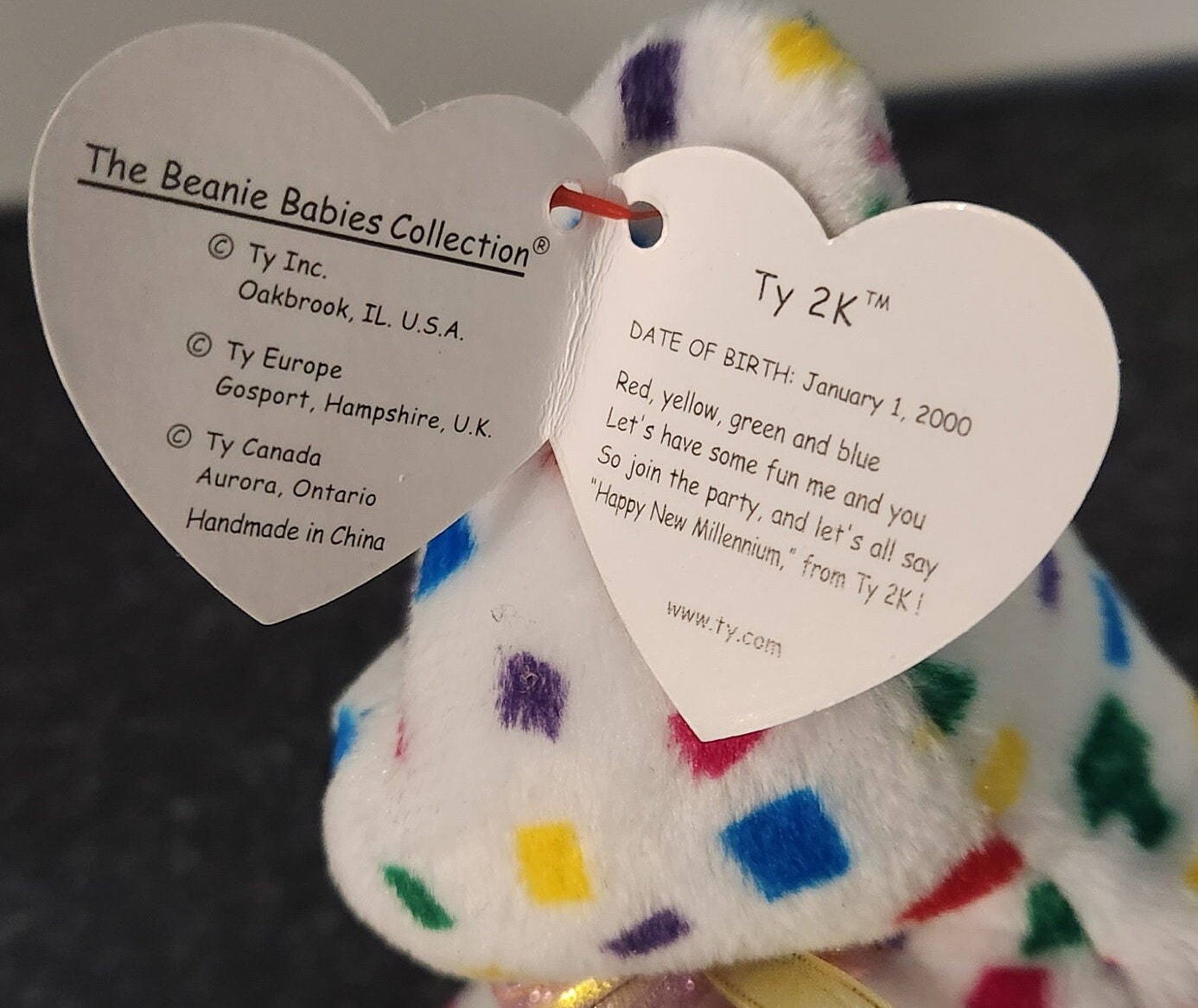 Ty Beanie Baby “ty2k” the Y2K Bear (8.5 Inch) - Etsy