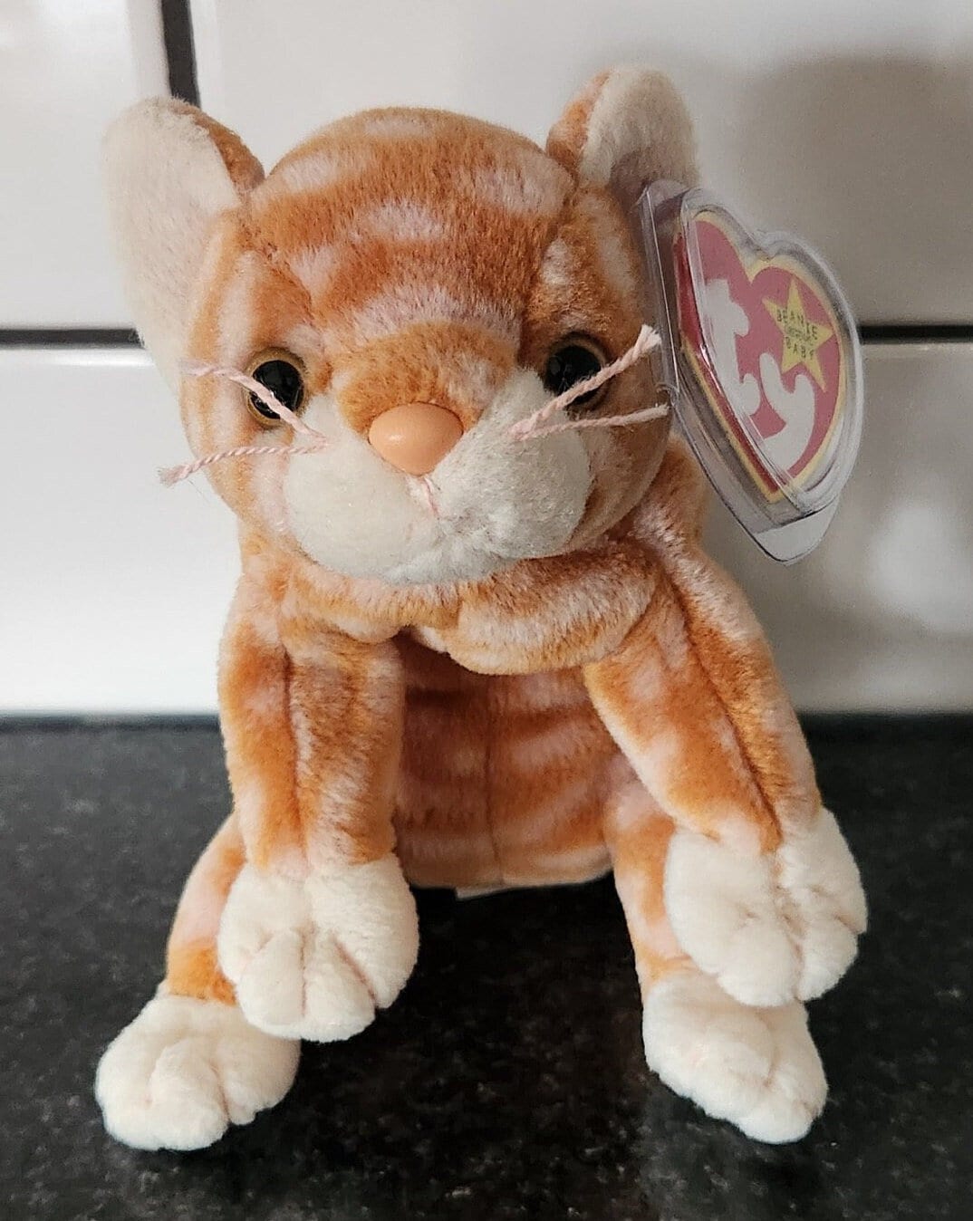 Ty Beanie Baby “amber” the Cute Cat Inch)