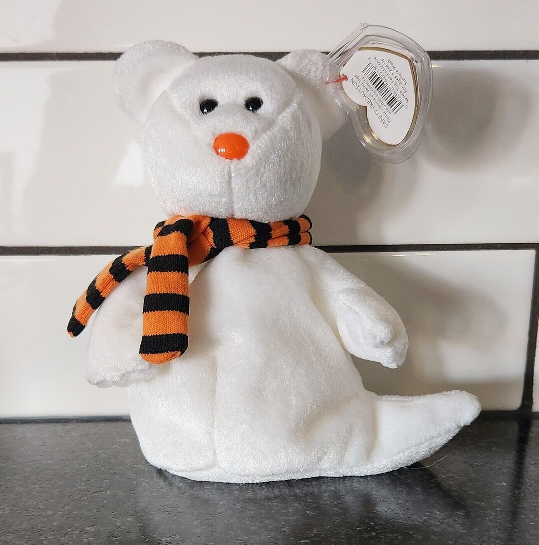 Ty Beanie Baby quivers the Ghost Bear 6.5 Inch Etsy