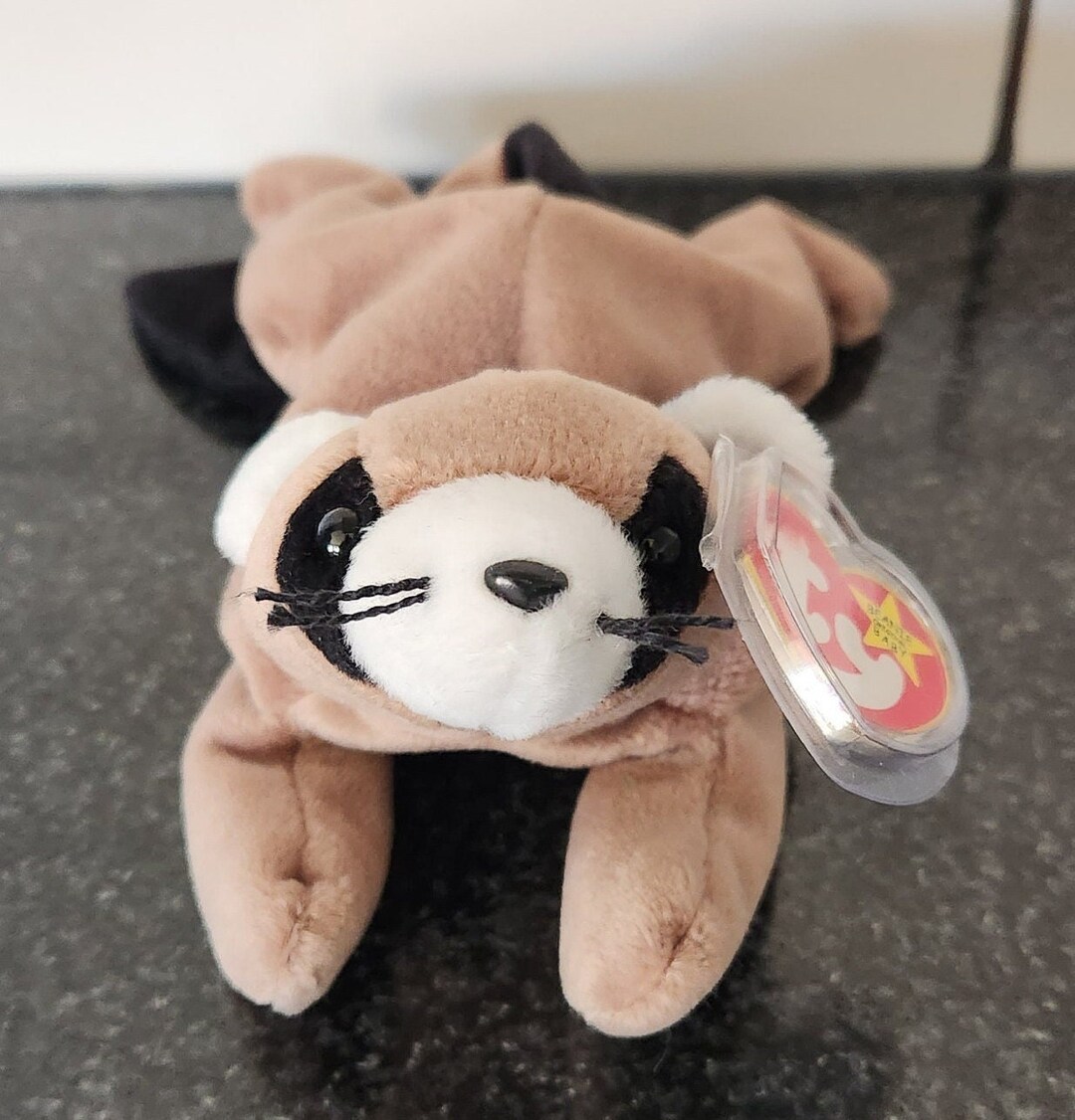 Ty Beanie Baby ringo the Racoon 8 Inch Etsy