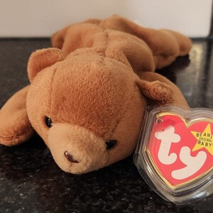 Ty Beanie Baby “Cubbie” the Brown Bear style #4010 with PVC pellets