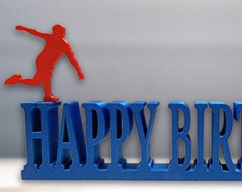 Disc Golf Birthday Cake Topper