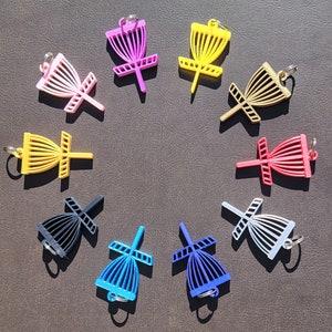 Disc Golf Basket Zipper Pull Key Chain Disc Golf Gift micro disc golf basket multi-colors Mini Disc Basket