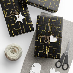 Disc Golf Gift Wrapping Paper Disc Golf Birthday
