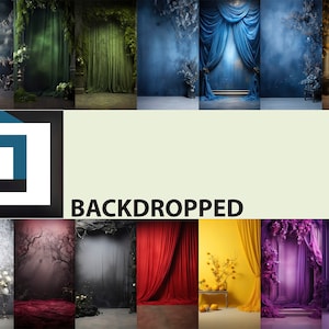 A Splash of Colorful Versatility - 16 High Quality Digital Backdrops