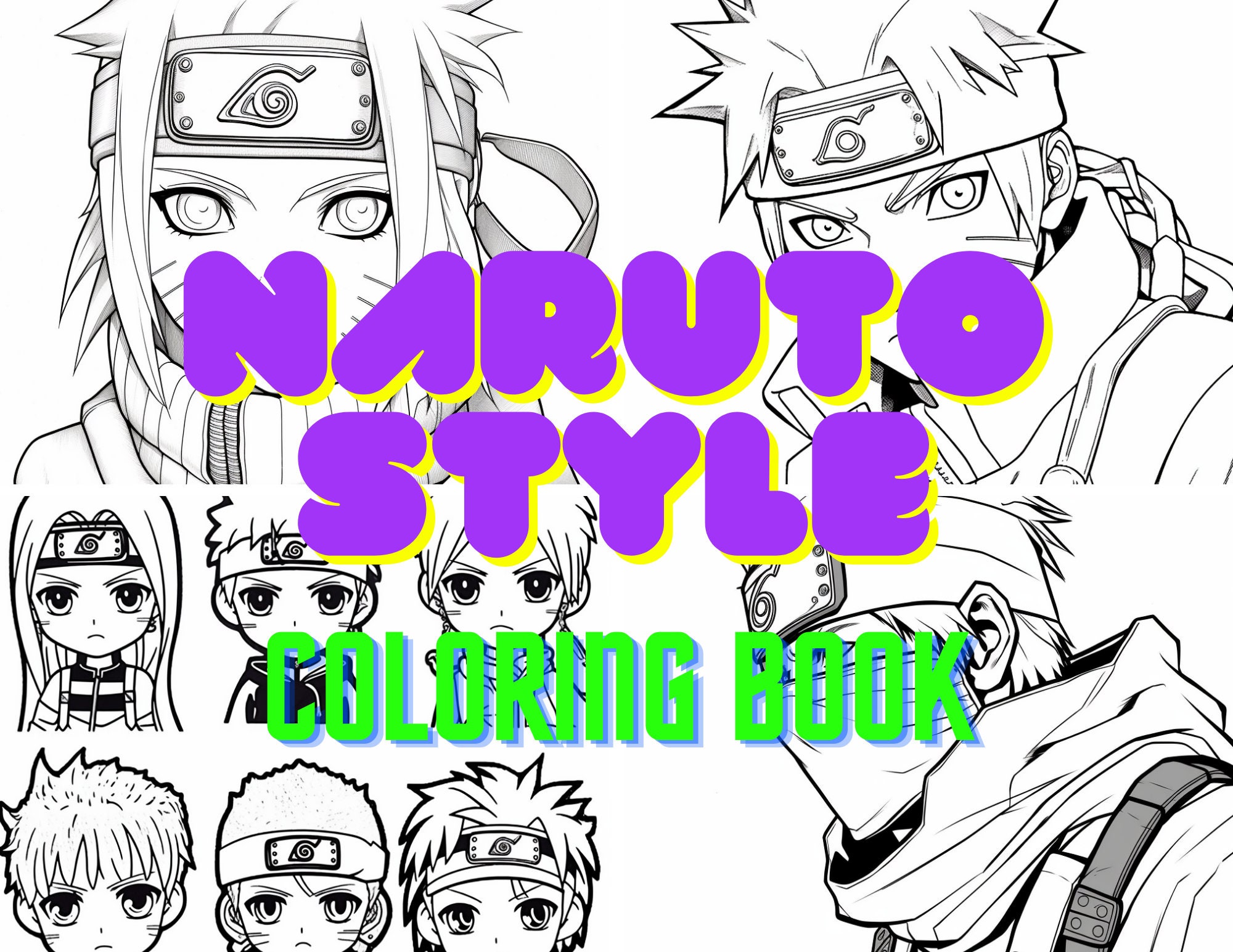 Naruto and Boruto coloring pages to download, print and color