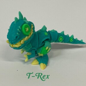 stuffed-T-Rex,Mini Animals,Articulating Animals,Baby Animals,3D Printed Flexible Toys,Cute 3D Print Mini,Baby Animal,Flexi Toys
