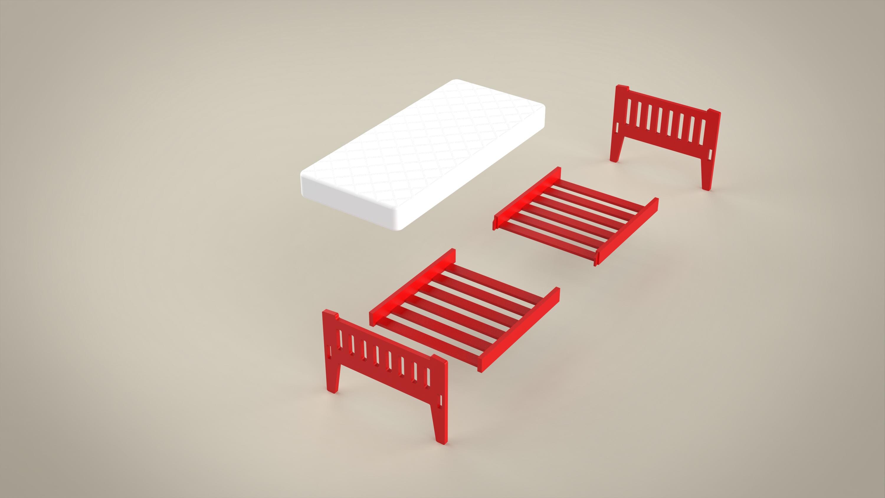 Printable Dollhouse Miniature Furniture 3D STL Files for Custom