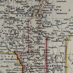 TG Togo / Orig. Ancienne carte du Togo de 1897