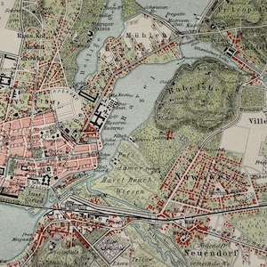 DE Potsdam / Orig. Plan de la ville antique de Potsdam, 1907