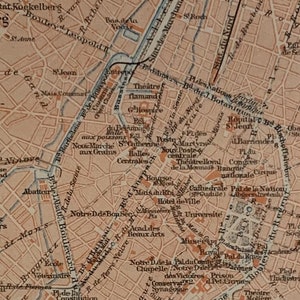BE Bruxelles / Orig. Plan de la ville antique de Bruxelles, 1895