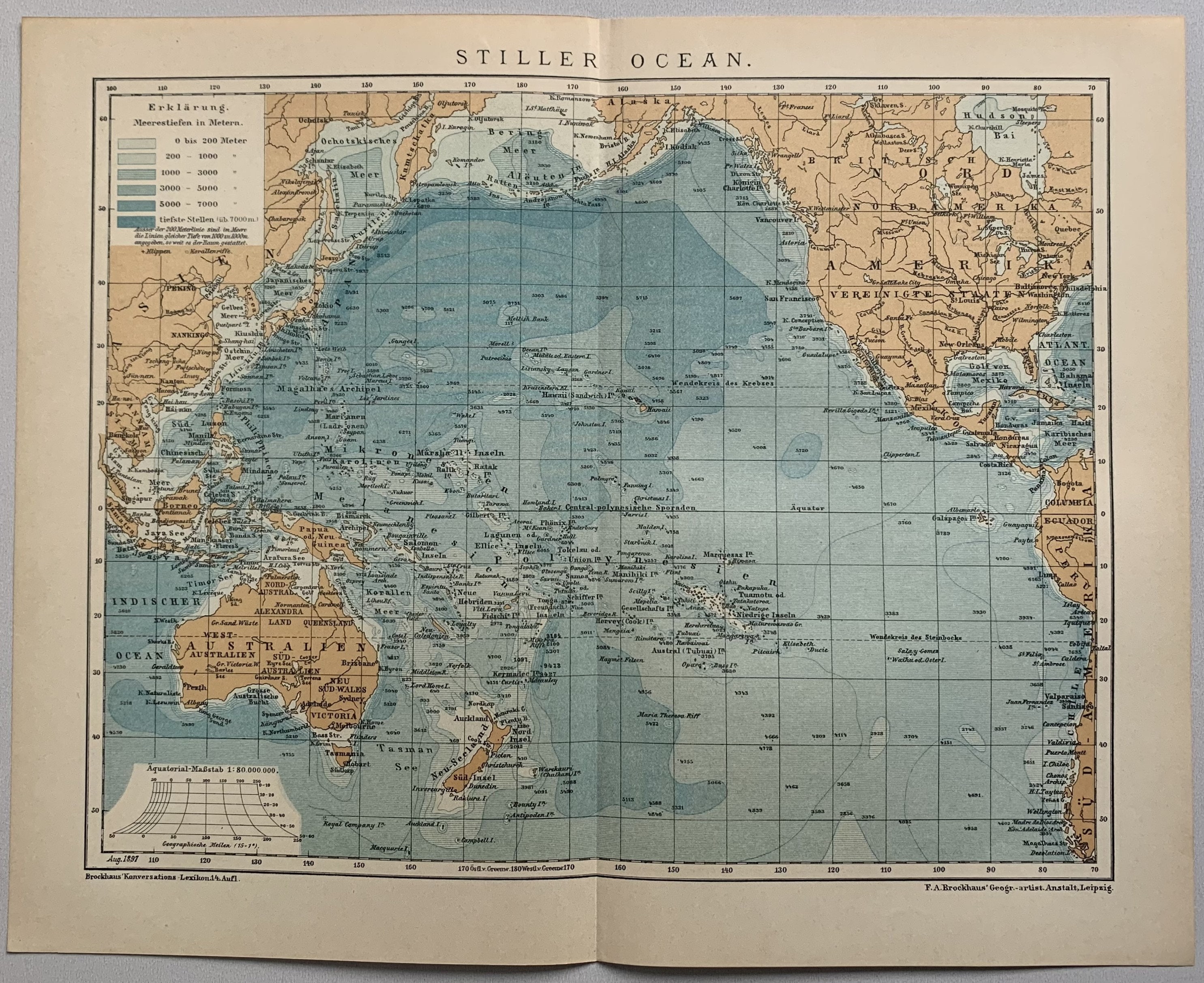 Pacific ocean map - Etsy Nederland, حجم الصورة 2970x2426