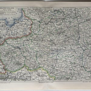 RU Ancienne / Orig. Ancienne carte de 1908 de la Russie occidentale - aujourd'hui Pologne Pays baltes Ukraine