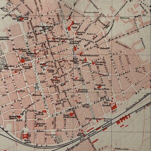DE Krefeld / Orig. Plan de la ville antique de Krefeld, 1894