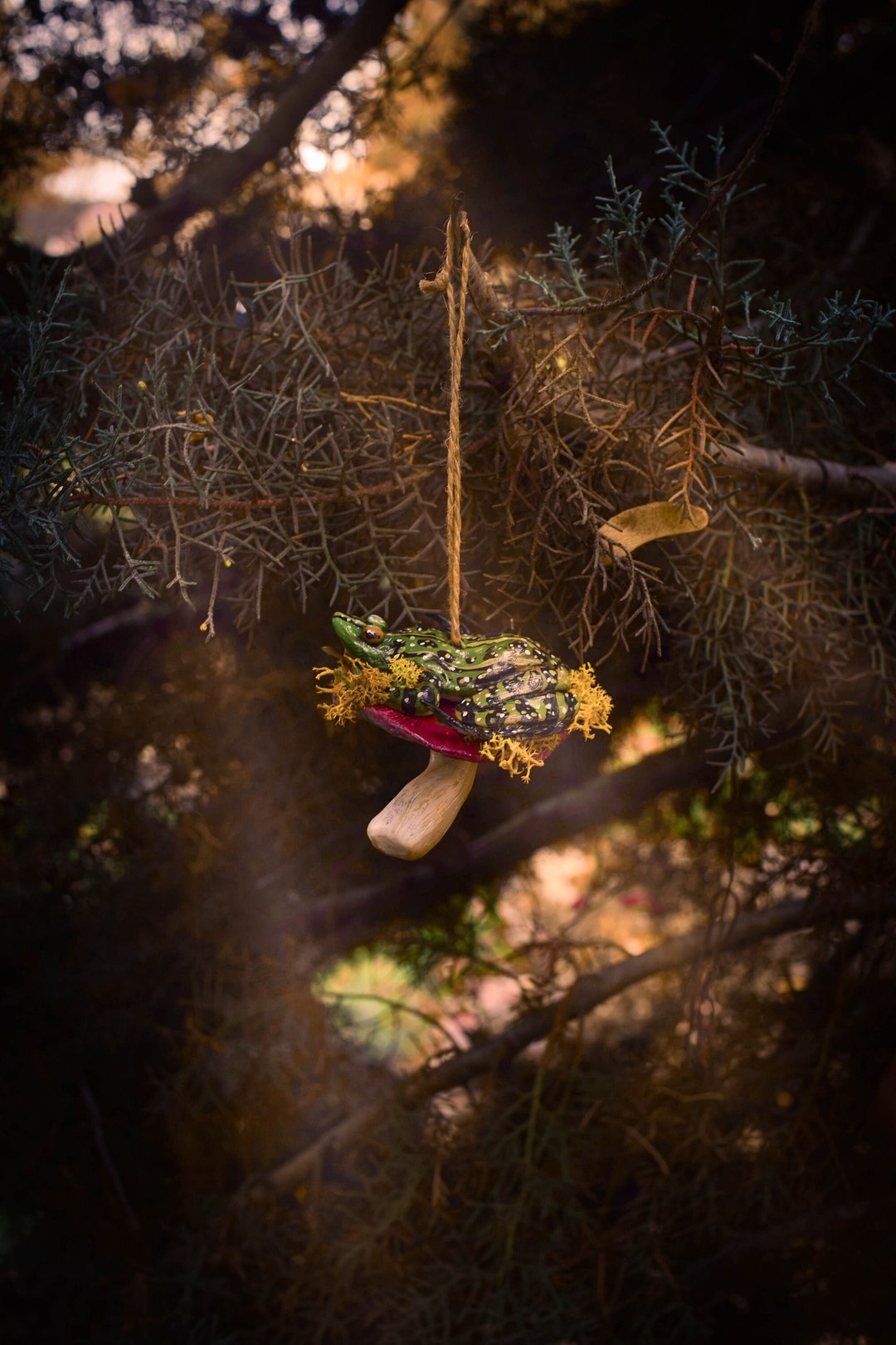 Unique Christmas Tree Decoration Frog Sweet Froggy Cute Etsy