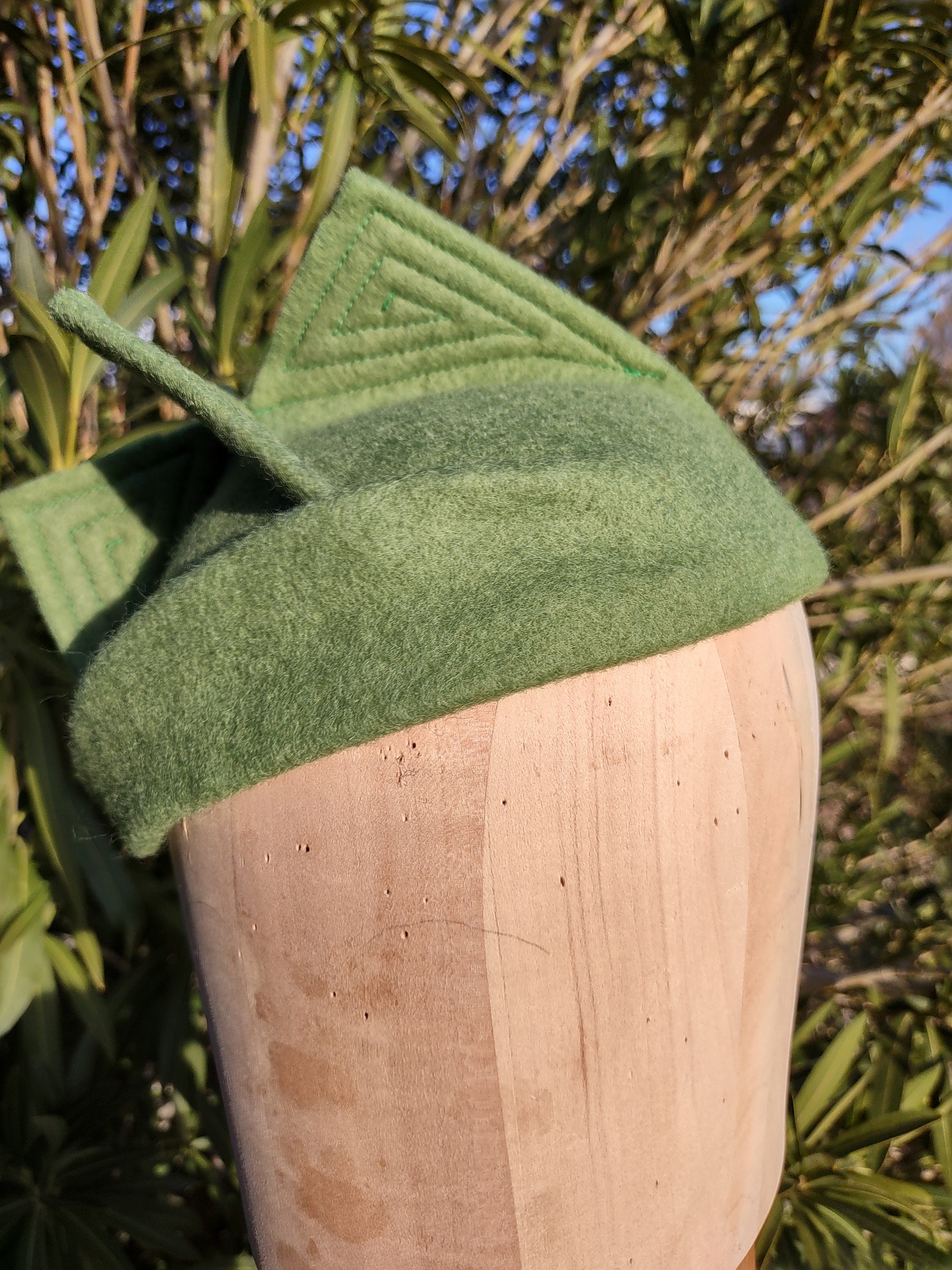 Handmade 1930s Inspired Wool Felt Hat - Sage Green - Etsy