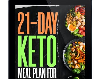 21-Day Keto Meal Plan for Weight Loss (Digital Download) by Cathy Turner