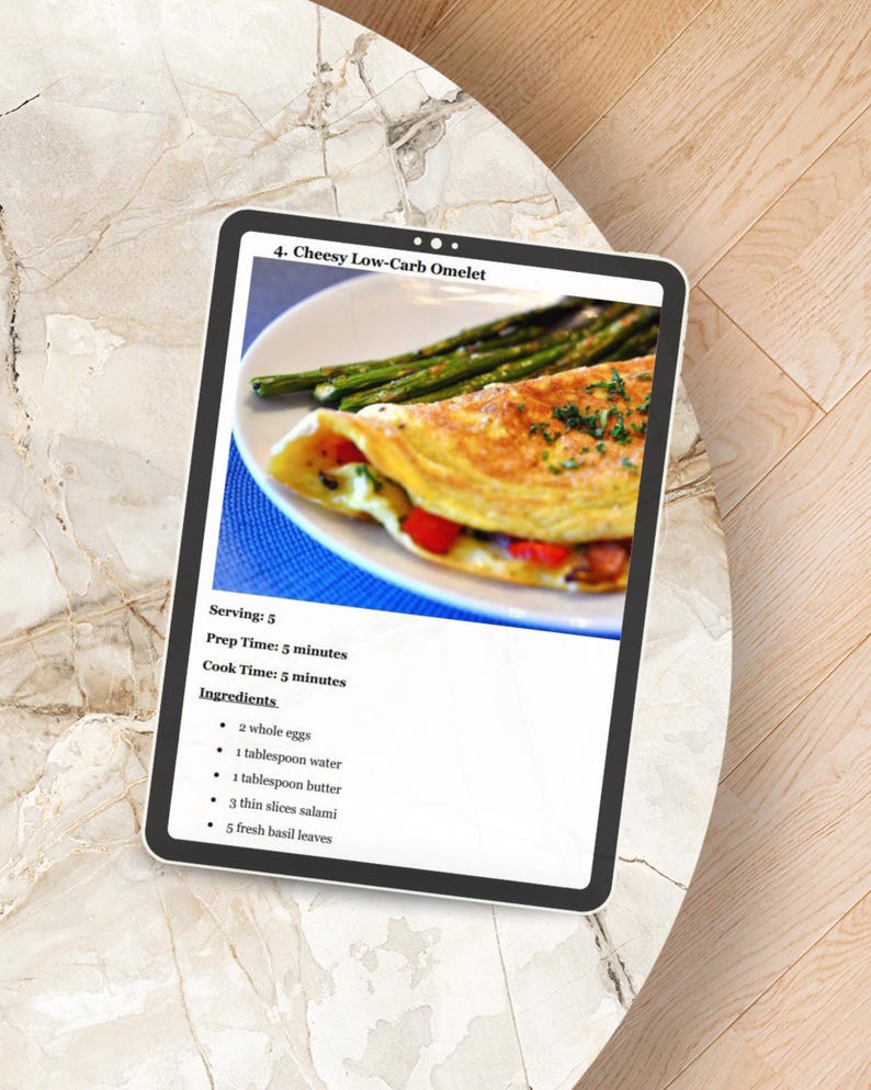 500 keto recipes PDF + meal plan: low carb weight loss cookbook for beginners, instant download image 5