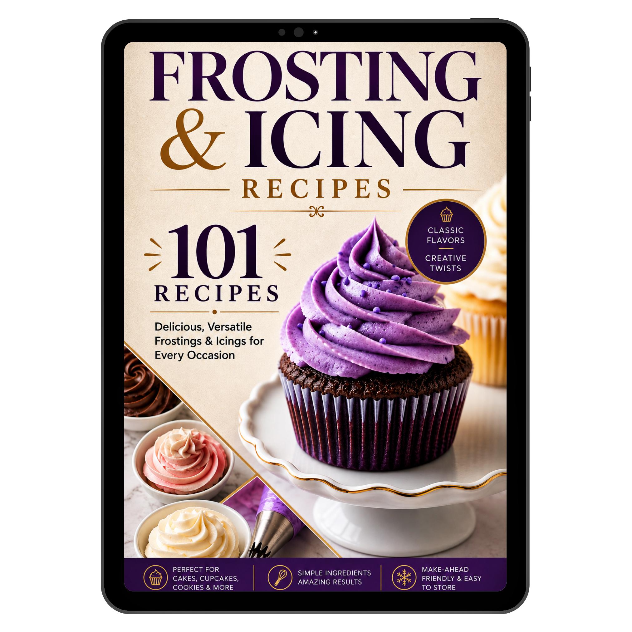 101 Frosting & Icing Recipes, Cake Decorating Guide (PDF Download) - Etsy
