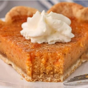 Omas Süßkartoffelkuchen-Rezept, Dessert aus dem Süden, druckbares Thanksgiving-Tortenrezept, sofortiger Download