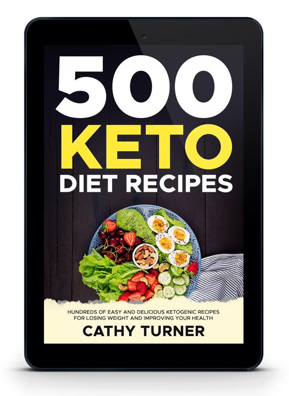 500 keto recipes PDF + meal plan: low carb weight loss cookbook for beginners, instant download