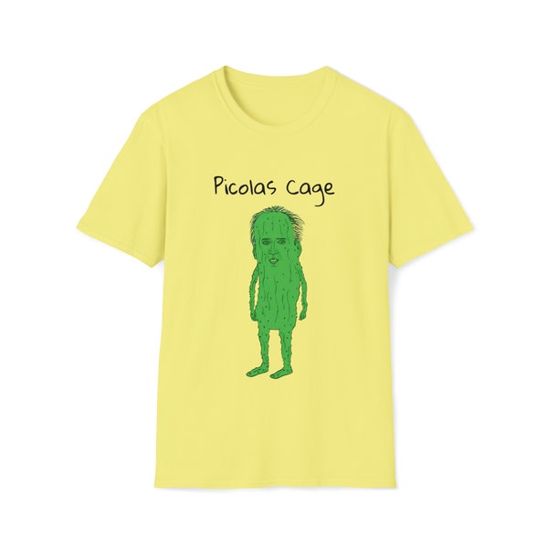 Picolas Cage T-Shirt, Awkward Celebrity Humor shirts, Nicolas Cage, Nicholas Cage, Nick Cage, Pickles, Silly shirt, Dad Funny Christmas Gift