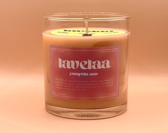 pumpkin anis/anise handmade scented candle - lavelaa - vela aromatica