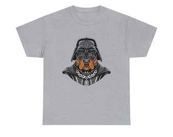 Perro Vader, Star Wars, Darth Vader, Camiseta de algodón pesado unisex
