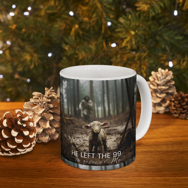 Personalized 'He Left the 99 to Rescue Me' Ceramic Mug - Perfect Holiday Gift!Bestseller