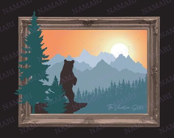 Tennessee Bear - Graphic Art Vector