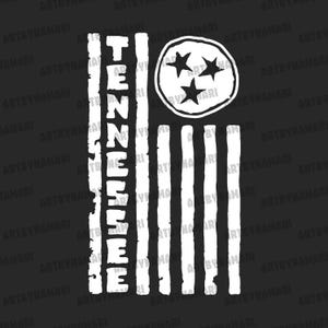 Tennessee Flag Simplified - Graphic Art Vector - SVG PNG