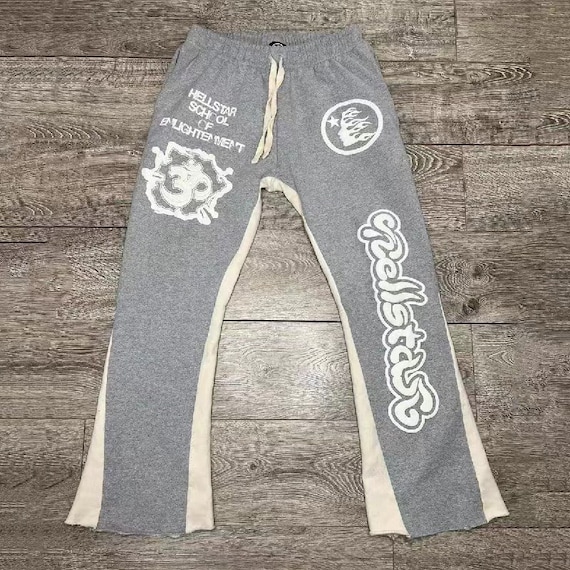 Hellstar Studios Grey Flare Sweats -  Canada