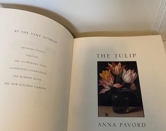 Tulips, flower history and reference book by Anna Pavord, 1999