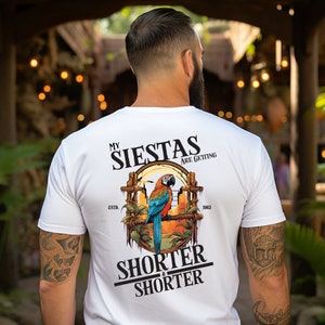 Men's Tiki Room Shirt My Siestas are Shorter and Shorter Disneyland Tiki Room Shirt Tiki Room Shirt for Men Disney Men's Shirt Disney World