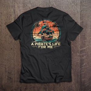 Men&#39;s Disney Tshirt Pirates of the Caribbean Disney T-Shirt for Men Pirates Life Tee Shirt Disney T-shirt for Men