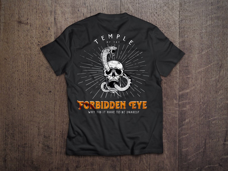 Indiana Jones T-Shirt Disneyland Shirt for Men Indy Shirt for Men Temple of the Forbidden Eye T-Shirt for Men Disneyland Indiana Jones Disney Shirt for Guys Disney Husbands Shirt
