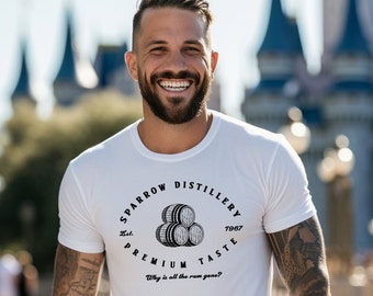 Jack Sparrow Men's Shirt Rum Gone Shirt Disney Men's Shirt Disneyland Shirt for Men Men's Pirate Shirt