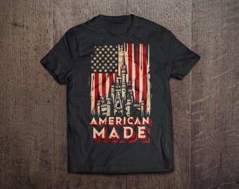 Men's Disney Shirt American Shirt Disney American Made Patriotic Disney  Shirt Disney Shirt for Men Men's Disney T-Shirt