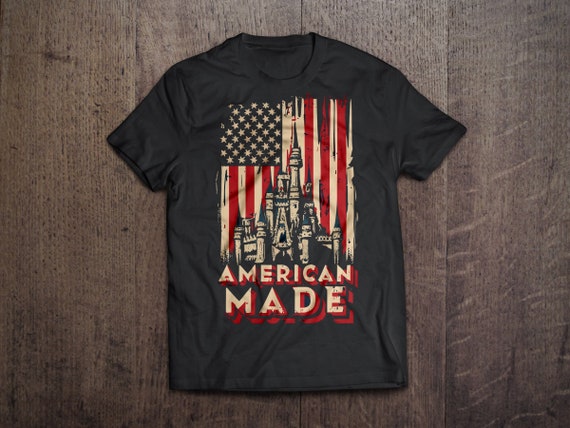 Men's Disney Shirt American Shirt Disney American Made Patriotic Disney Shirt Disney Shirt for Men Men's Disney T-Shirt