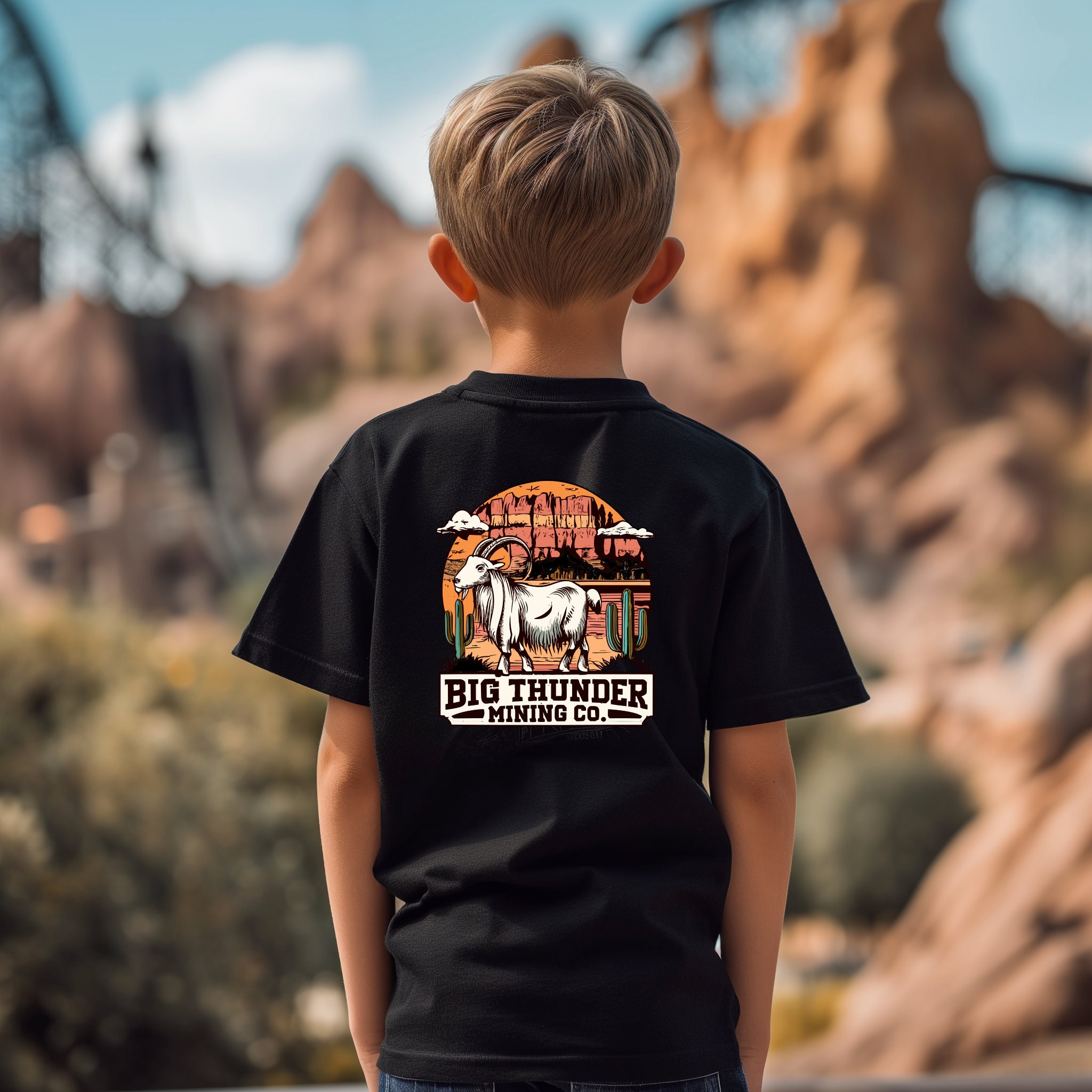 ディズニーランド　ビッグサンダーマウンテン　Tシャツ　90 キッズディズニーシャツ ビッグサンダーマウンテン キッズディズニーT