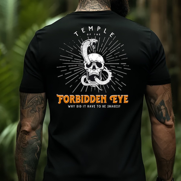 Indiana Jones T-Shirt Disneyland Shirt for Men Indy Shirt for Men Temple of the Forbidden Eye T-Shirt for Men Disneyland Indiana Jones