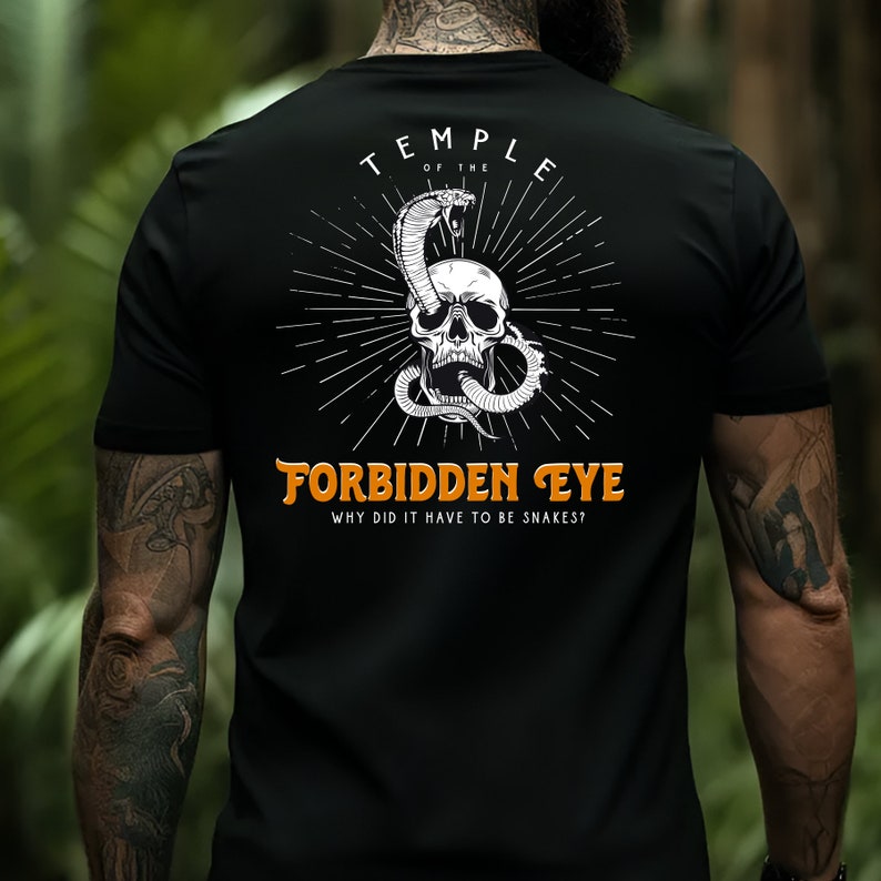 Indiana Jones T-Shirt Disneyland Shirt for Men Indy Shirt for Men Temple of the Forbidden Eye T-Shirt for Men Disneyland Indiana Jones Disney Shirt for Guys Disney Husbands Shirt
