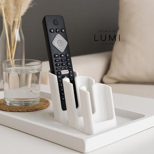 Remote Control Holder, TV Remote Organizer, Living Room Organizer For TV Remote, Remote Caddy, Control Organizer for Home and Office,
