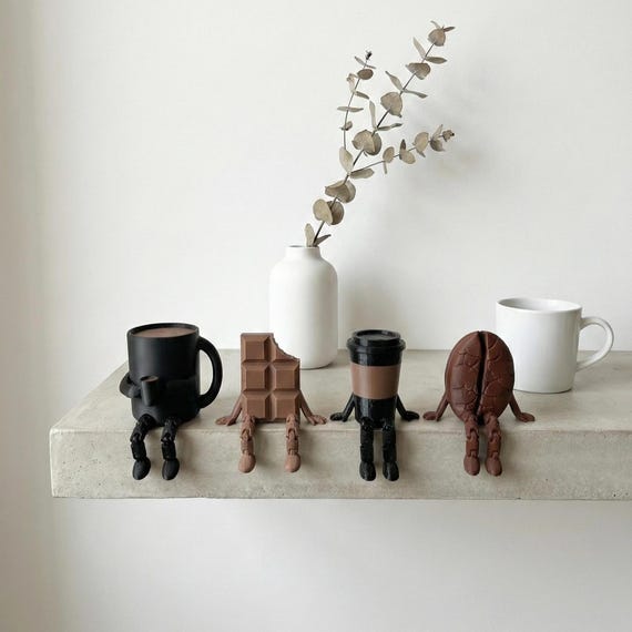 Coffee Lovers Gift, Coffee Decor, Coffeeful Gift, Coffee Corner Decor, Coffee Station Decor, Coffee Shop Shelf Decor, Special Black Series