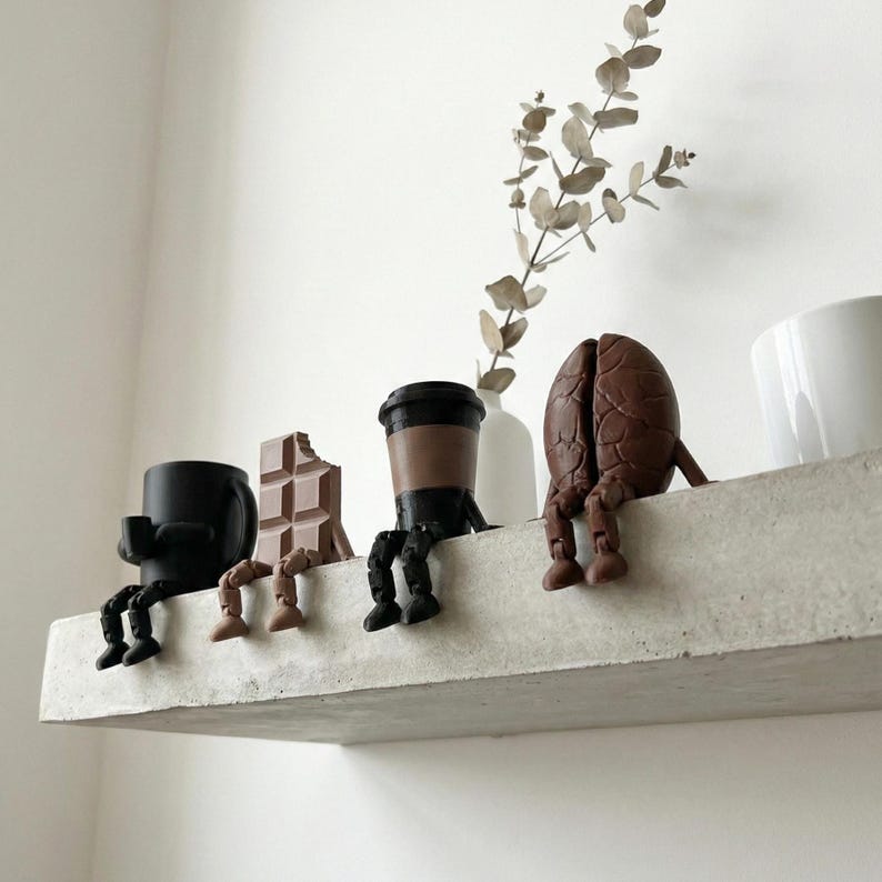 Coffee Lovers Gift, Coffee Decor, Coffeeful Gift, Coffee Corner Decor, Coffee Station Decor, Coffee Shop Shelf Decor, Special Black Series immagine 6