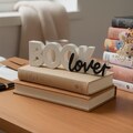 Book Lover Bookshelf Decoration, Book Lover Gift, Library Sign, Gift For Readers
