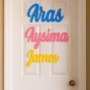 Targa personalizzata con nome per porta, targa decorativa con nome, targa personalizzata per porta per bambini, targa decorativa per cameretta di ragazzi e ragazze, targa con nome stampata in 3D